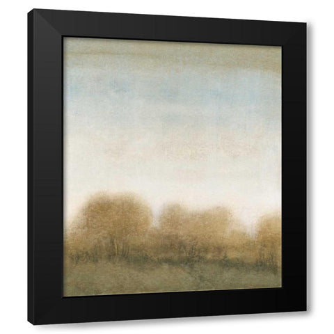 Golden Treeline II Black Modern Wood Framed Art Print by OToole, Tim