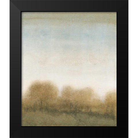 Golden Treeline II Black Modern Wood Framed Art Print by OToole, Tim