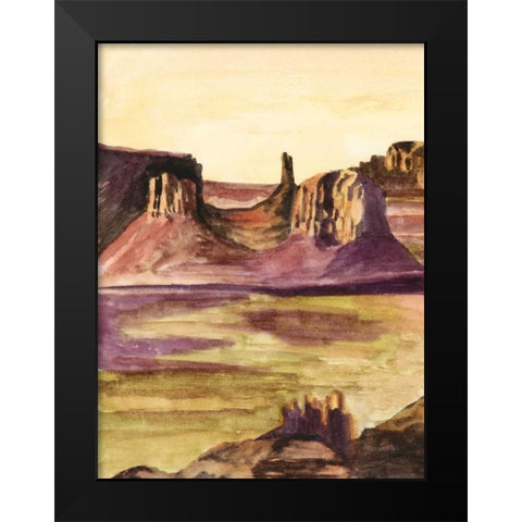 Desert Diptych I Black Modern Wood Framed Art Print by McCavitt, Naomi