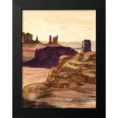 Desert Diptych II Black Modern Wood Framed Art Print by McCavitt, Naomi