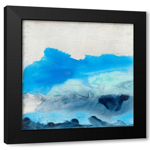 Breakers I Black Modern Wood Framed Art Print by Vess, June Erica