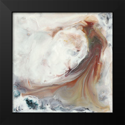 Earth Illumination Black Modern Wood Framed Art Print by Bramma, Lila