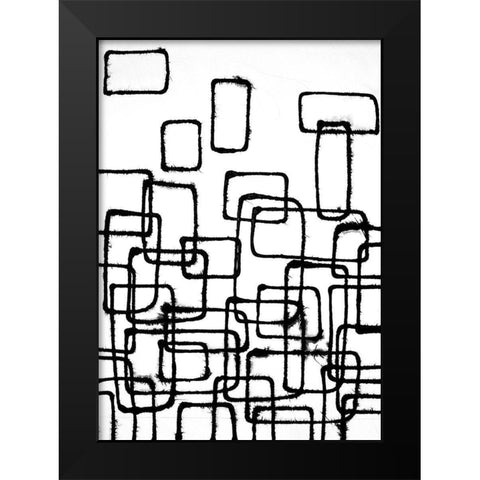 Linear Effervescence I Black Modern Wood Framed Art Print by Willett, Michael