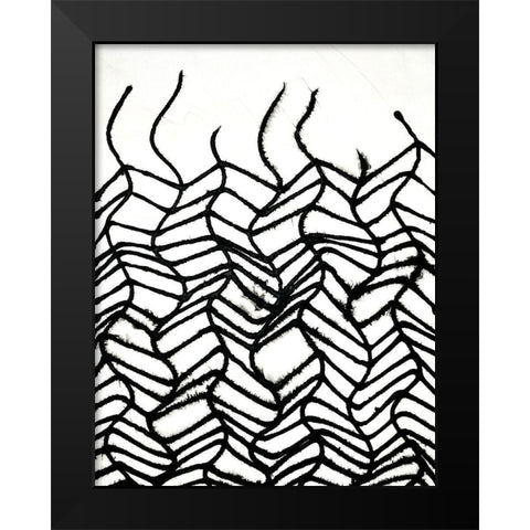 Linear Effervescense II Black Modern Wood Framed Art Print by Willett, Michael