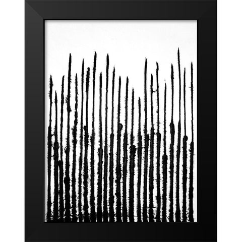 Linear Effervescence III Black Modern Wood Framed Art Print by Willett, Michael