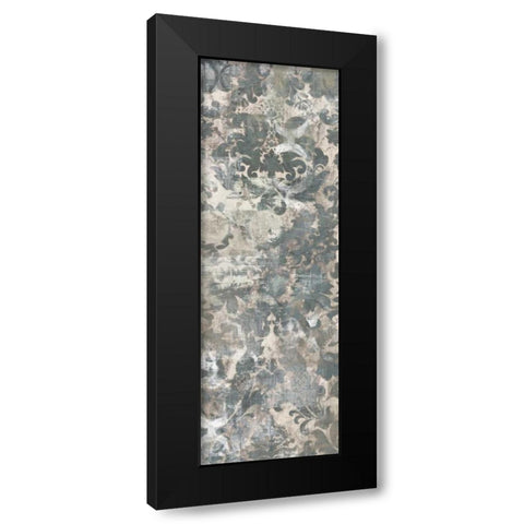 Weathered Damask Panel II Black Modern Wood Framed Art Print by Vess, June Erica