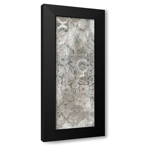 Weathered Damask Panel III Black Modern Wood Framed Art Print by Vess, June Erica