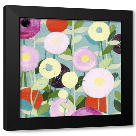 Poppy Strata I Black Modern Wood Framed Art Print with Double Matting by Popp, Grace