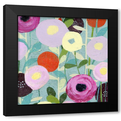Poppy Strata III Black Modern Wood Framed Art Print with Double Matting by Popp, Grace
