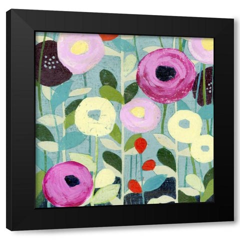 Poppy Strata IV Black Modern Wood Framed Art Print with Double Matting by Popp, Grace