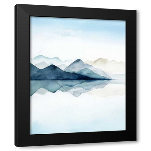 Glacial I Black Modern Wood Framed Art Print with Double Matting by Popp, Grace