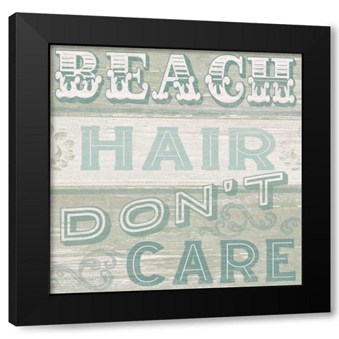 A Little Beachy I Black Modern Wood Framed Art Print with Double Matting by Vess, June Erica