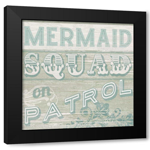 A Little Beachy IV Black Modern Wood Framed Art Print with Double Matting by Vess, June Erica