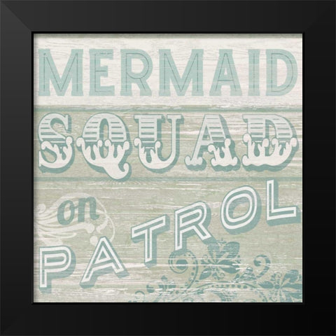 A Little Beachy IV Black Modern Wood Framed Art Print by Vess, June Erica