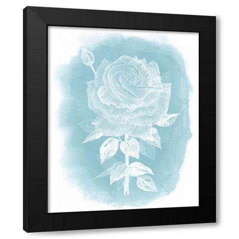 Ghost Rose II Black Modern Wood Framed Art Print with Double Matting by Popp, Grace