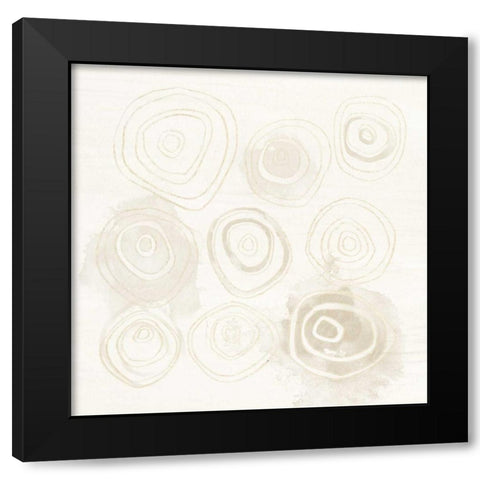 Neutral Logic I Black Modern Wood Framed Art Print by Vess, June Erica