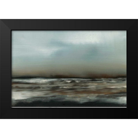 Ocean Tide VII Black Modern Wood Framed Art Print by Gordon, Sharon