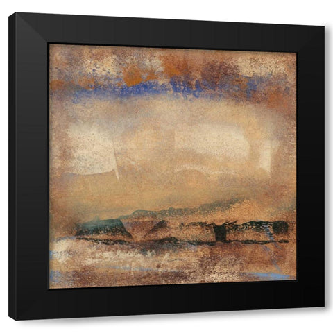 Origin Abstract II Black Modern Wood Framed Art Print with Double Matting by Gordon, Sharon