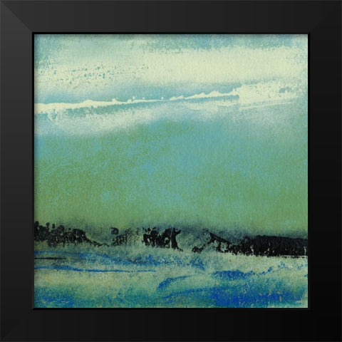 Origin Abstract IV Black Modern Wood Framed Art Print by Gordon, Sharon