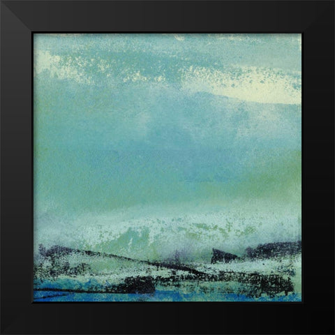 Origin Abstract V Black Modern Wood Framed Art Print by Gordon, Sharon