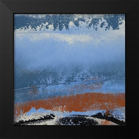 Origin Abstract VI Black Modern Wood Framed Art Print by Gordon, Sharon