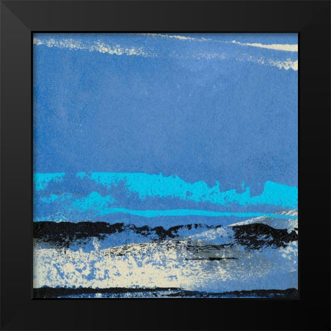 Origin Abstract VIII Black Modern Wood Framed Art Print by Gordon, Sharon