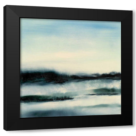 Aqueous Scape  Black Modern Wood Framed Art Print by Gordon, Sharon
