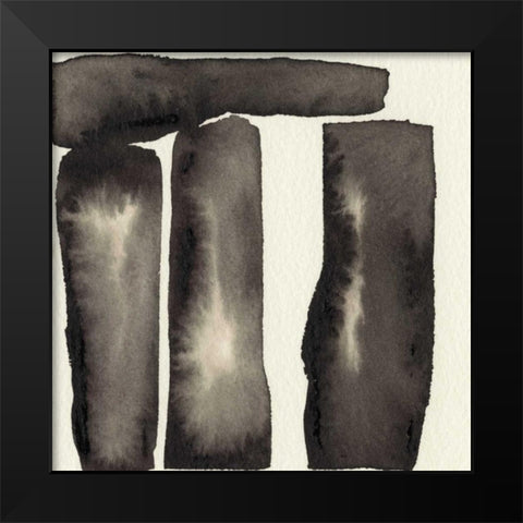 Diverge II Black Modern Wood Framed Art Print by Gordon, Sharon