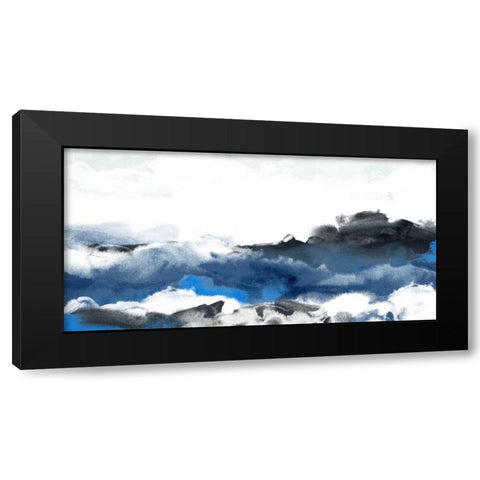 Sea Surface II Black Modern Wood Framed Art Print with Double Matting by Vess, June Erica