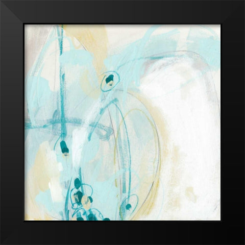 Sea Story I Black Modern Wood Framed Art Print by Vess, June Erica