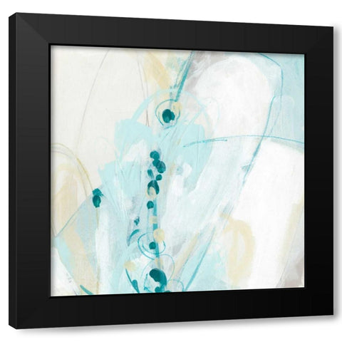 Sea Story IV Black Modern Wood Framed Art Print by Vess, June Erica