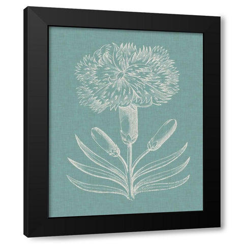 Graceful Floral II Black Modern Wood Framed Art Print with Double Matting by Vision Studio