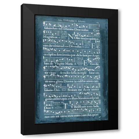 Graphic Songbook II Black Modern Wood Framed Art Print with Double Matting by Unknown