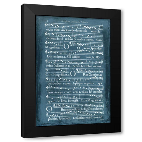 Graphic Songbook IV Black Modern Wood Framed Art Print with Double Matting by Unknown