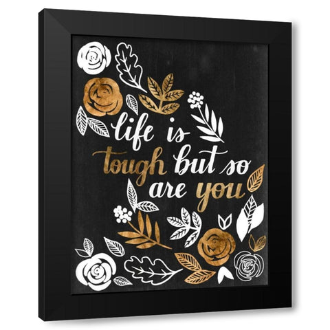Girl Power II Black Modern Wood Framed Art Print with Double Matting by Popp, Grace