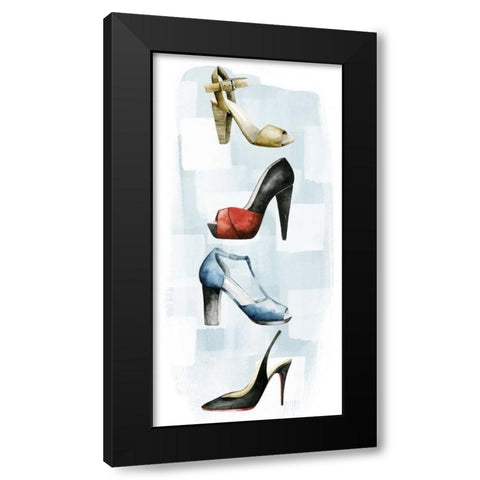 Shoe Lover I Black Modern Wood Framed Art Print by Popp, Grace