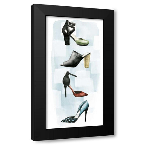 Shoe Lover II Black Modern Wood Framed Art Print with Double Matting by Popp, Grace