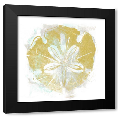 Seaside Blockprints II Black Modern Wood Framed Art Print with Double Matting by Vess, June Erica