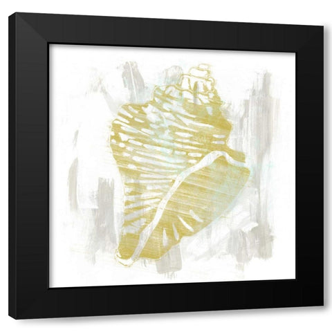 Seaside Blockprints III Black Modern Wood Framed Art Print with Double Matting by Vess, June Erica