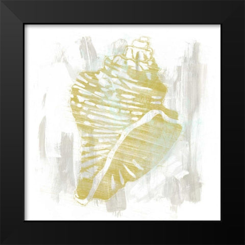 Seaside Blockprints III Black Modern Wood Framed Art Print by Vess, June Erica