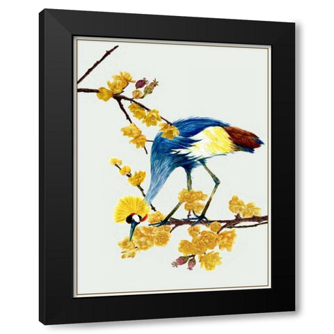 Chimonanthus Praecox I Black Modern Wood Framed Art Print with Double Matting by Wang, Melissa