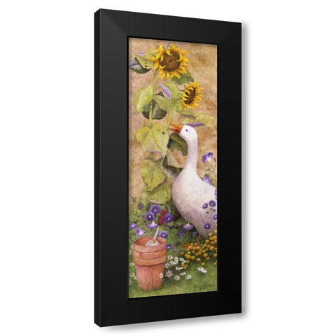 Garden March II Black Modern Wood Framed Art Print with Double Matting by Matcham, Marcia