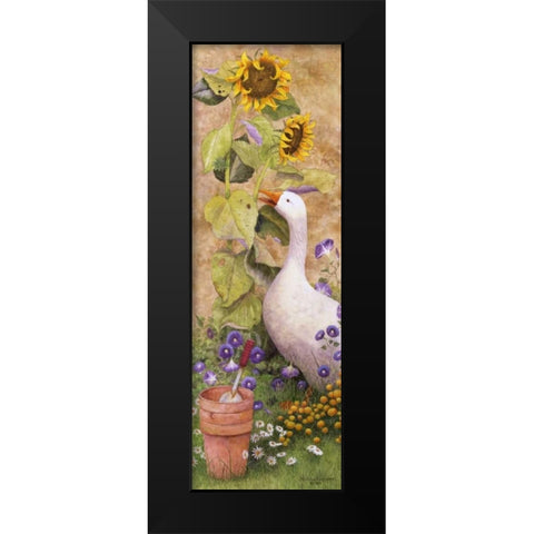 Garden March II Black Modern Wood Framed Art Print by Matcham, Marcia