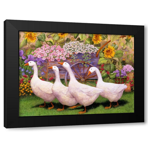 Garden March III Black Modern Wood Framed Art Print by Matcham, Marcia