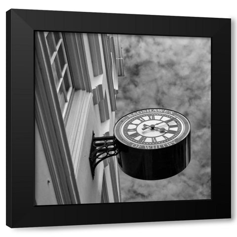 Around Town II Black Modern Wood Framed Art Print with Double Matting by Henson, Martin
