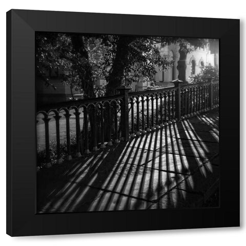Around Town IV Black Modern Wood Framed Art Print by Henson, Martin