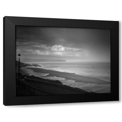 Sea Storm I Black Modern Wood Framed Art Print with Double Matting by Henson, Martin