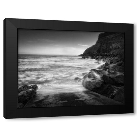 Sea Storm II Black Modern Wood Framed Art Print by Henson, Martin