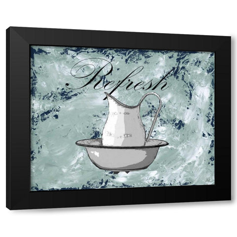 Relax-Refresh I Black Modern Wood Framed Art Print with Double Matting by Reynolds, Jade
