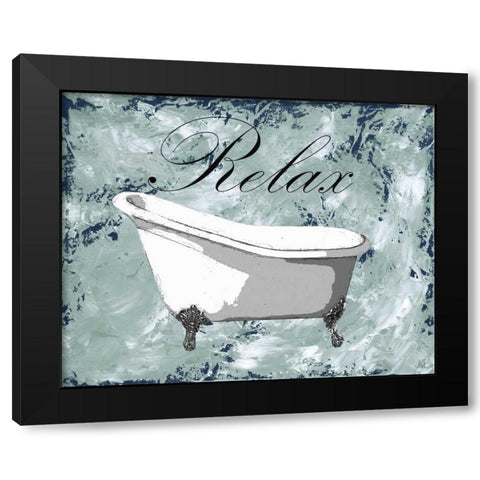 Relax-Refresh II Black Modern Wood Framed Art Print with Double Matting by Reynolds, Jade
